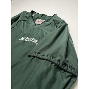 VTG 90s Michigan State University Spartans Genuine Stuff Windbreaker XL